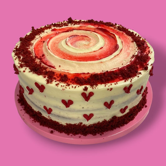 Love Heart Red Velvet Cake