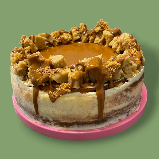 Lotus Cookie Dough Baked Cheesecake