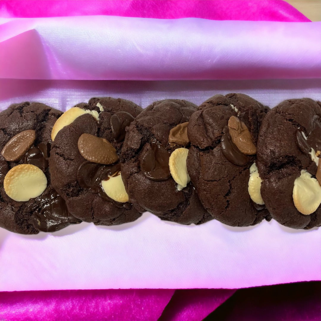 Triple Chocolate Box of 5 Cookies