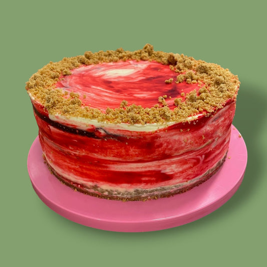 Red Velvet Layer Baked Cheesecake