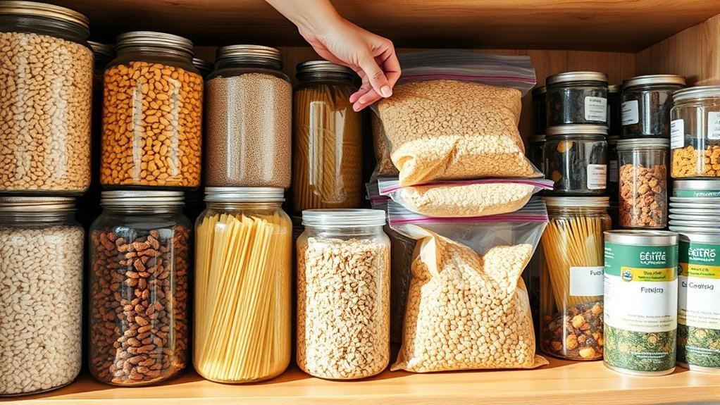 proper long term food storage