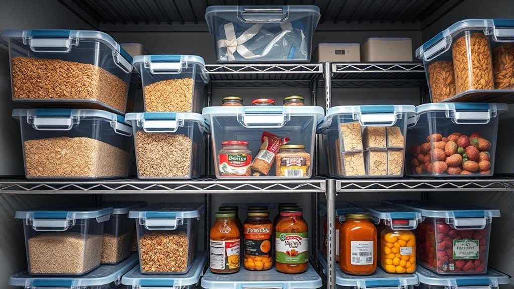 store non perishables securely safely