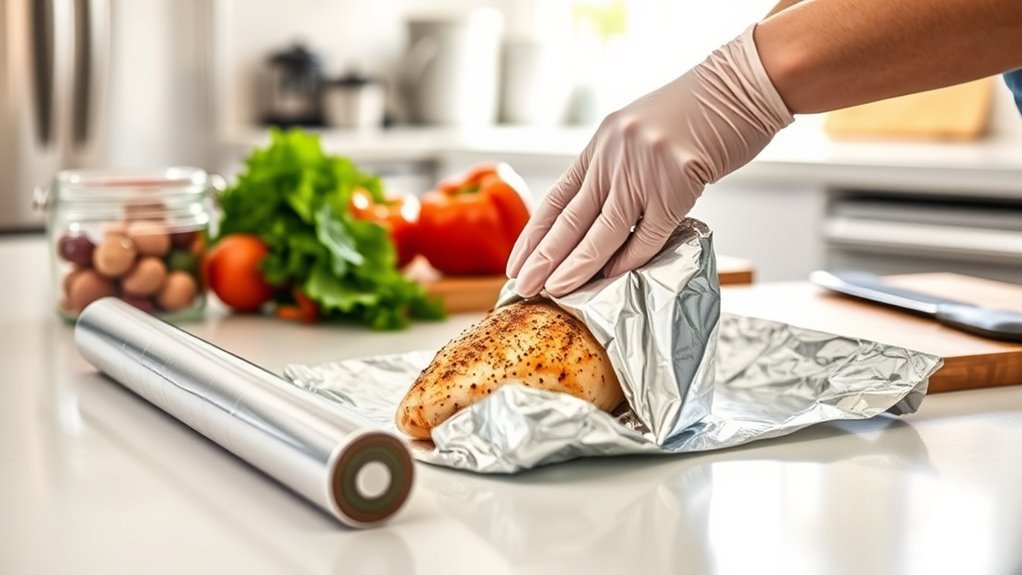avoid foil contact with acids