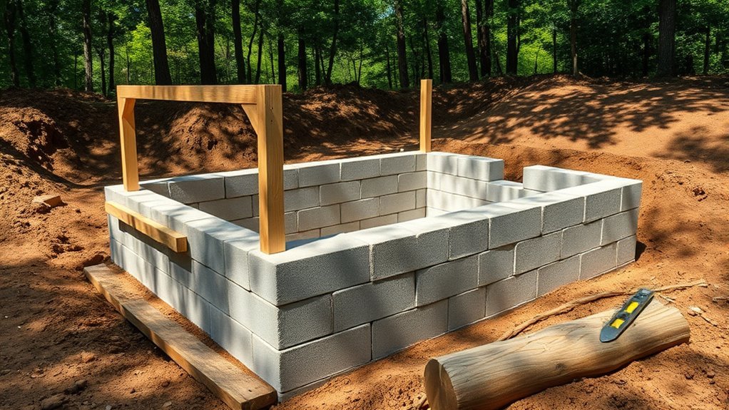 build sturdy insulated cellar