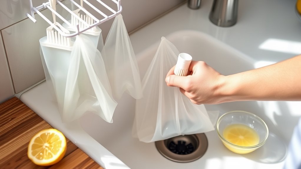 clean reusable bags easily