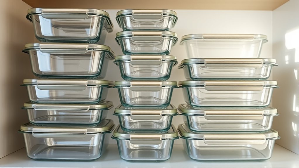 consistent container size stacking