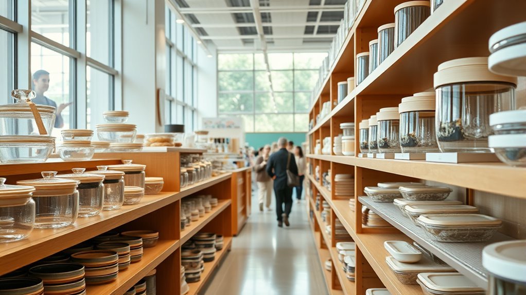 department store kitchenware selections