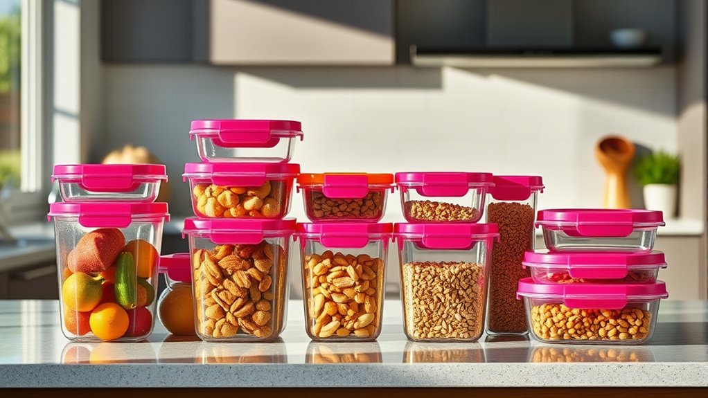 flexible airtight stackable containers