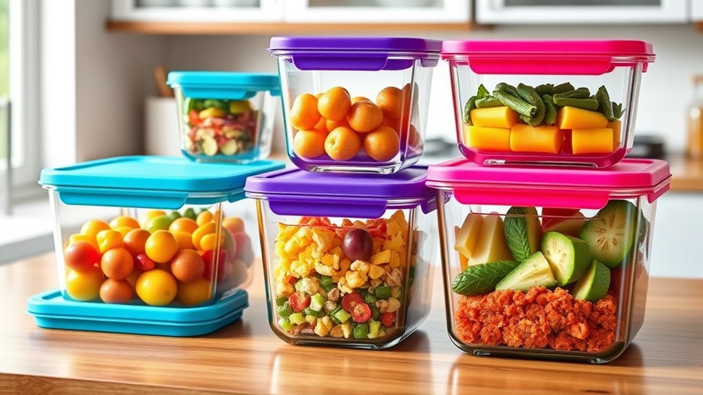 leakproof durable glass storage