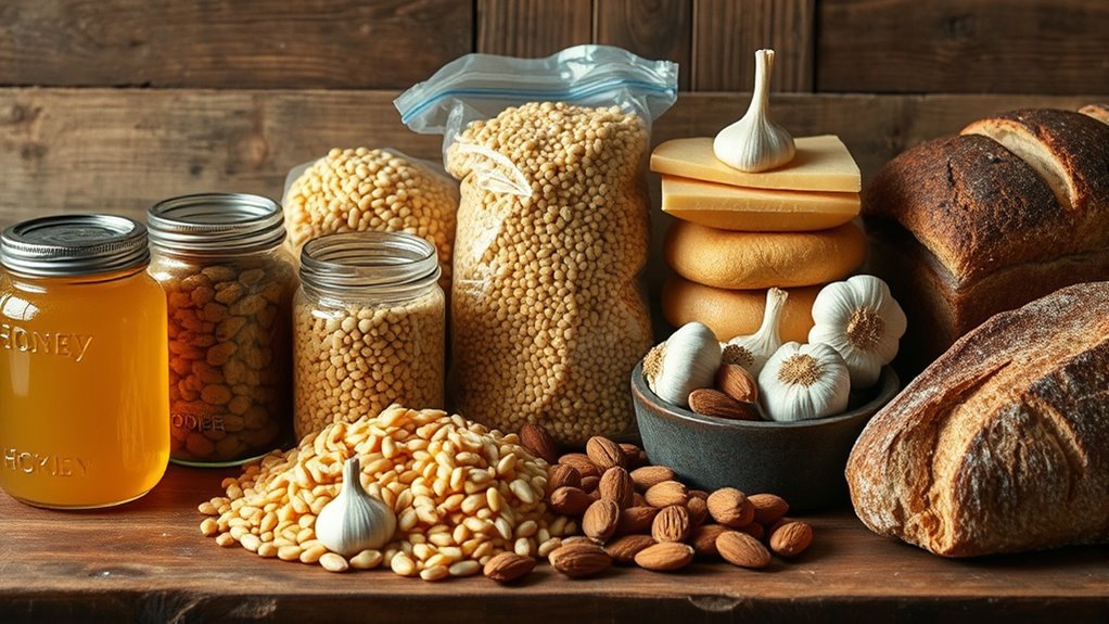 long lasting stored food options