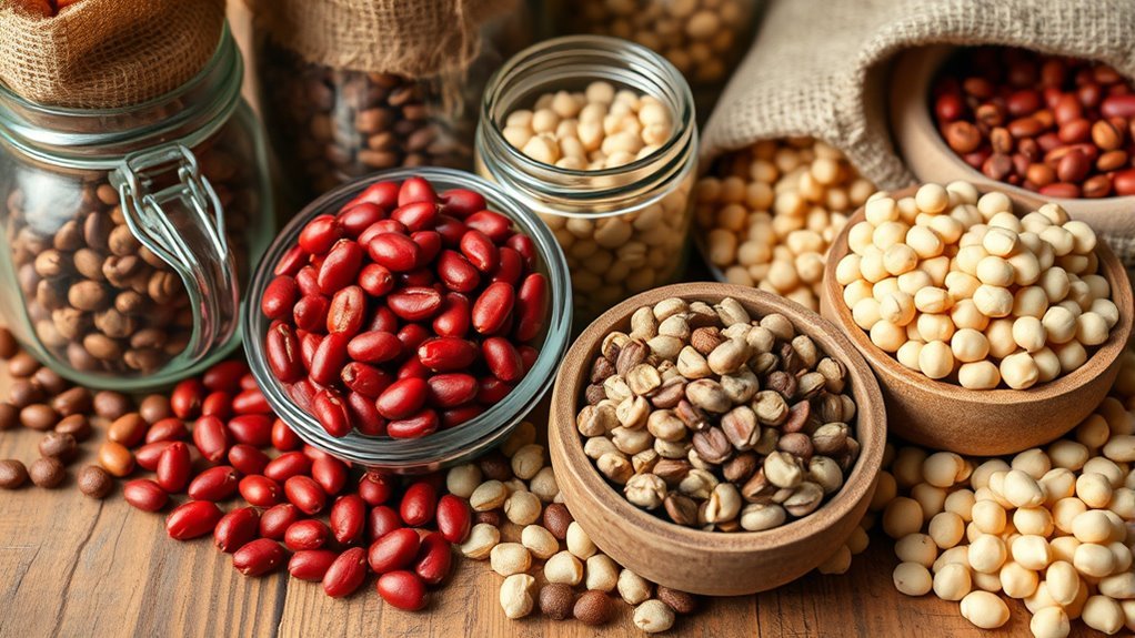 long term dried legume storage
