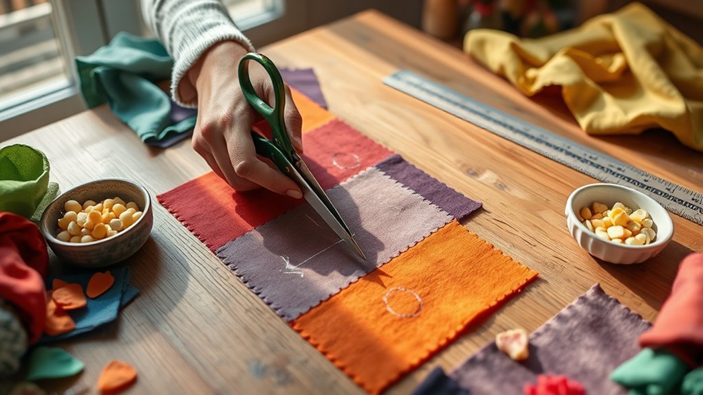prepare fabric for wrapping