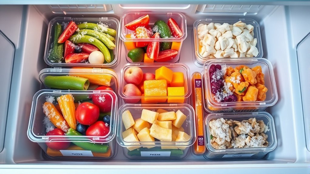 proper freezer food storage