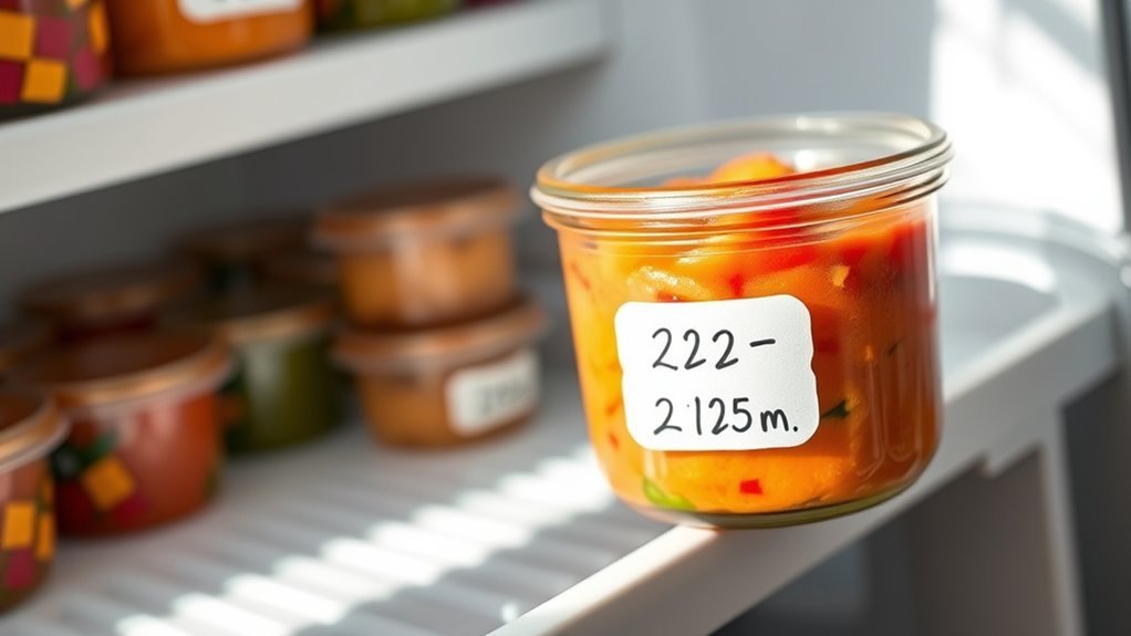 proper freezing baby food