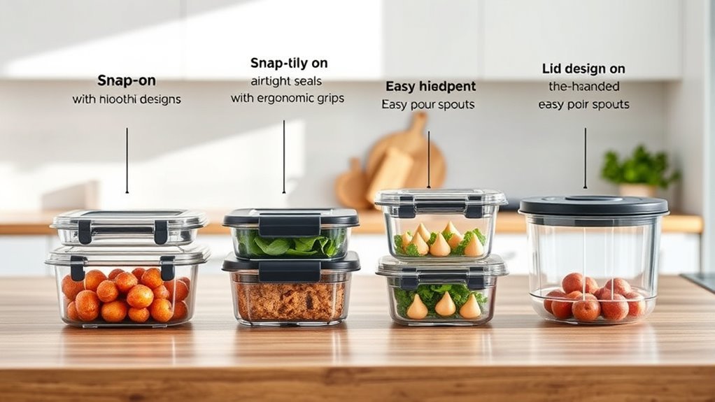 secure durable easy open lids
