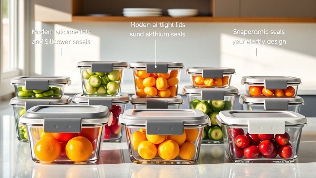 secure stackable easy open lids