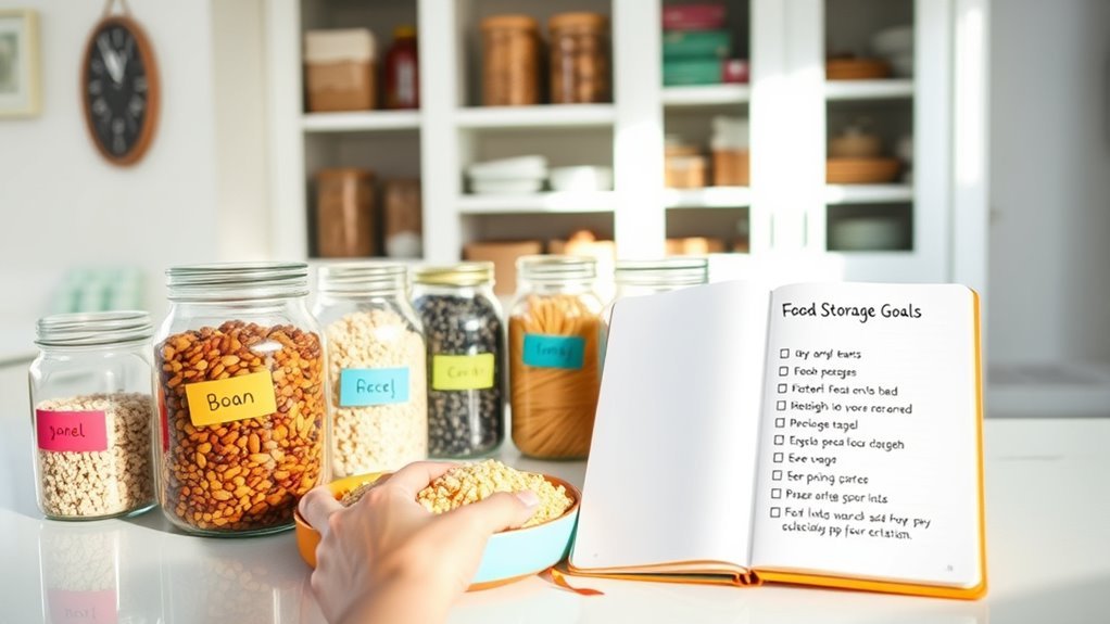 set food storage goals