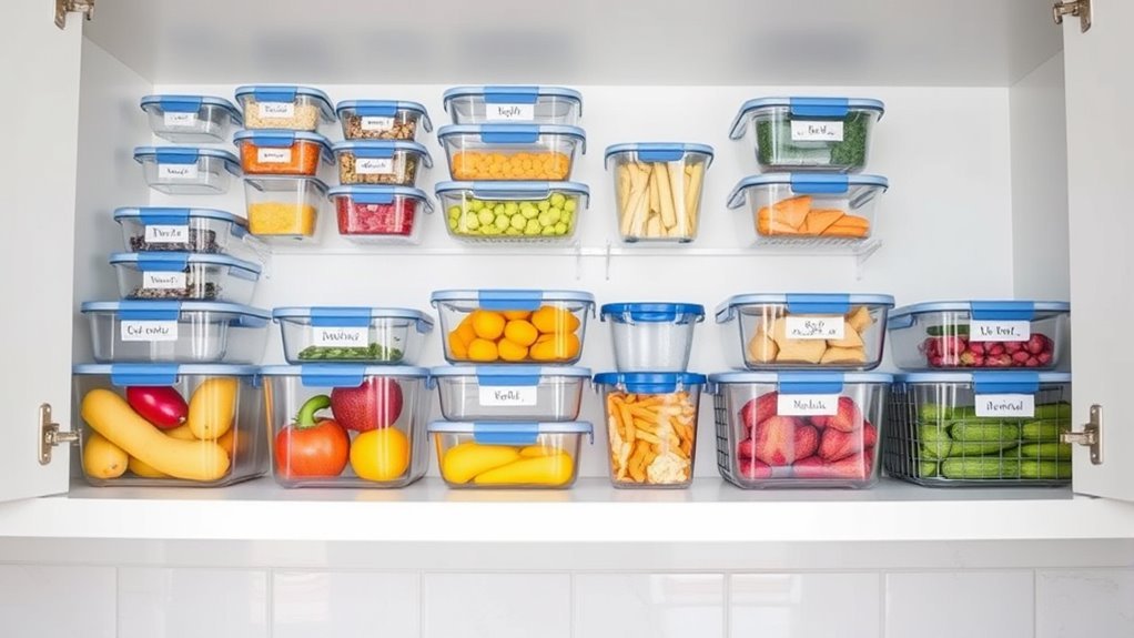 smart glass container organization