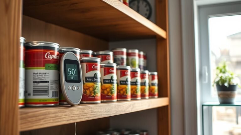 store canned food below 85 f