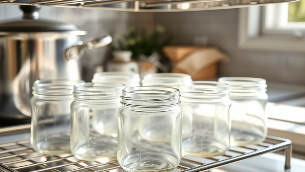 thoroughly clean sterilize jars