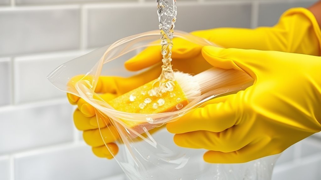 thoroughly scrub and rinse