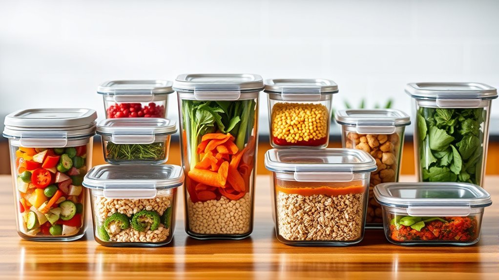 top glass food containers