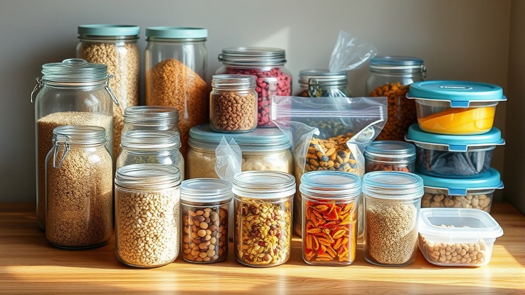 use airtight food grade containers