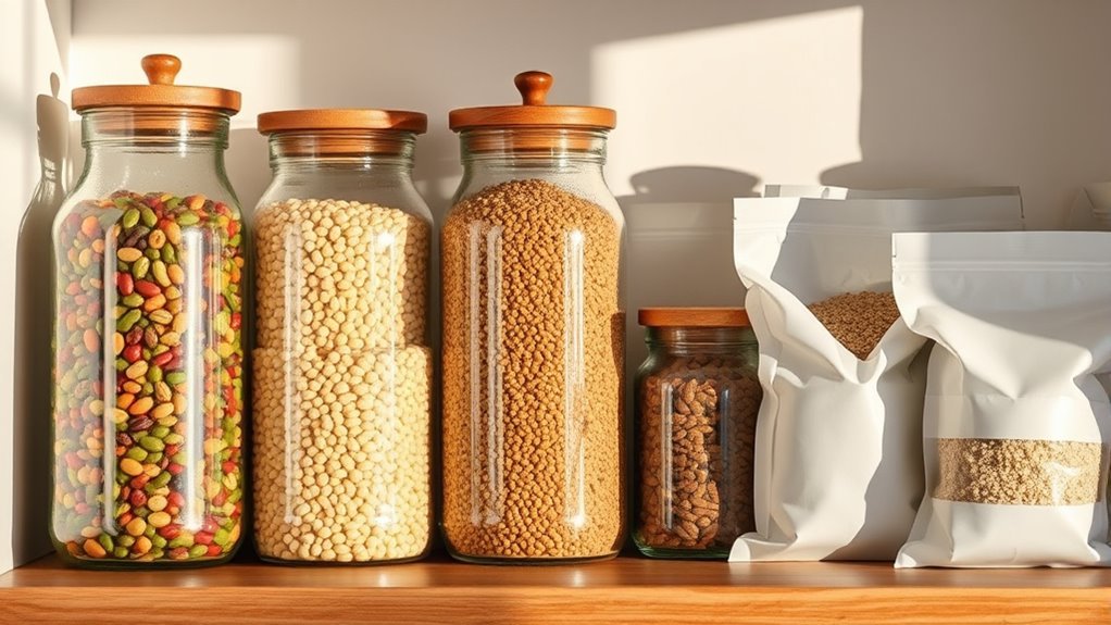 use airtight labeled containers