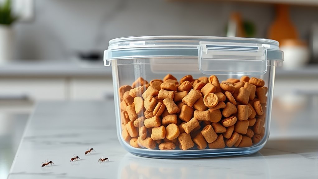 use airtight pest proof containers