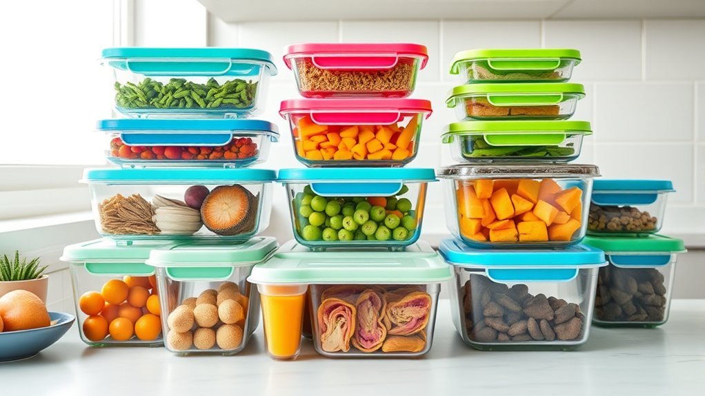use stackable uniform containers