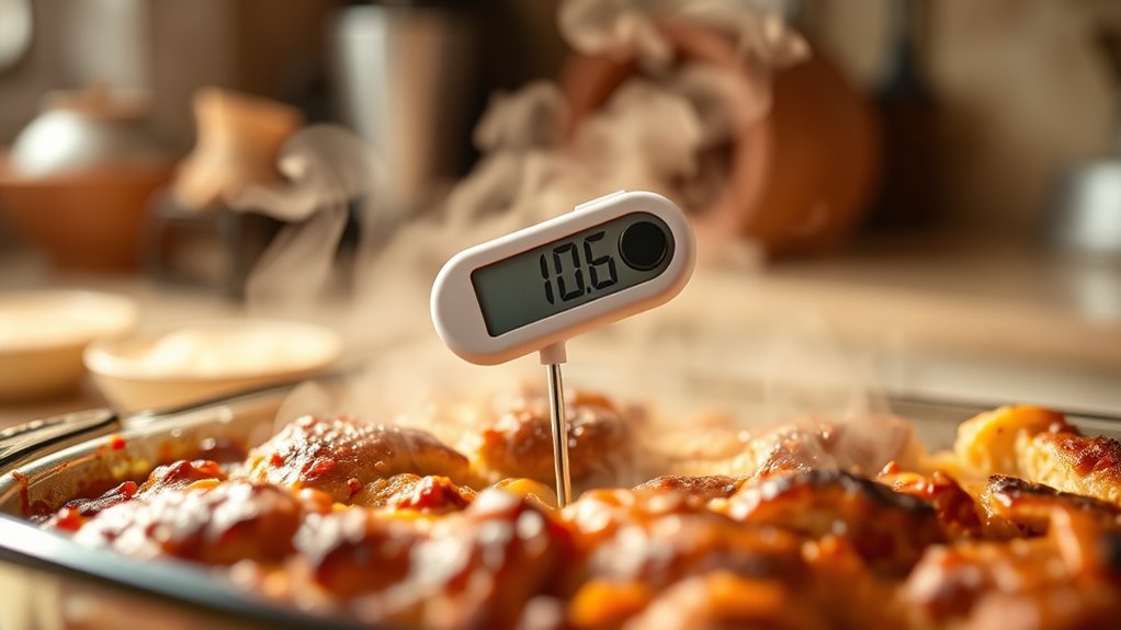 use thermometer for safe reheating