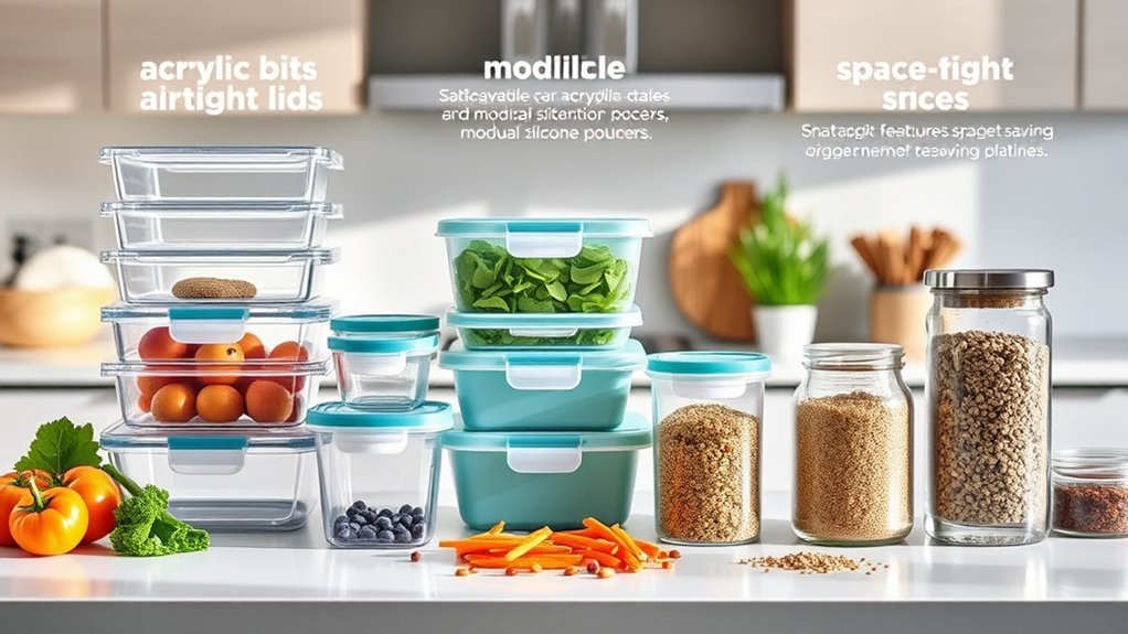 versatile leakproof stackable containers
